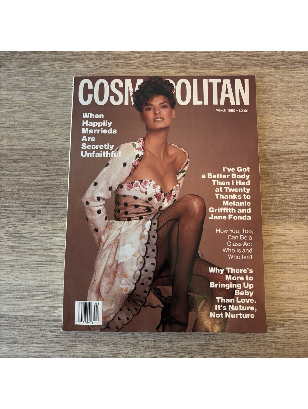 Cosmopolitan March 1990 Linda Evangelista First Ever Cover Happily Marrieds